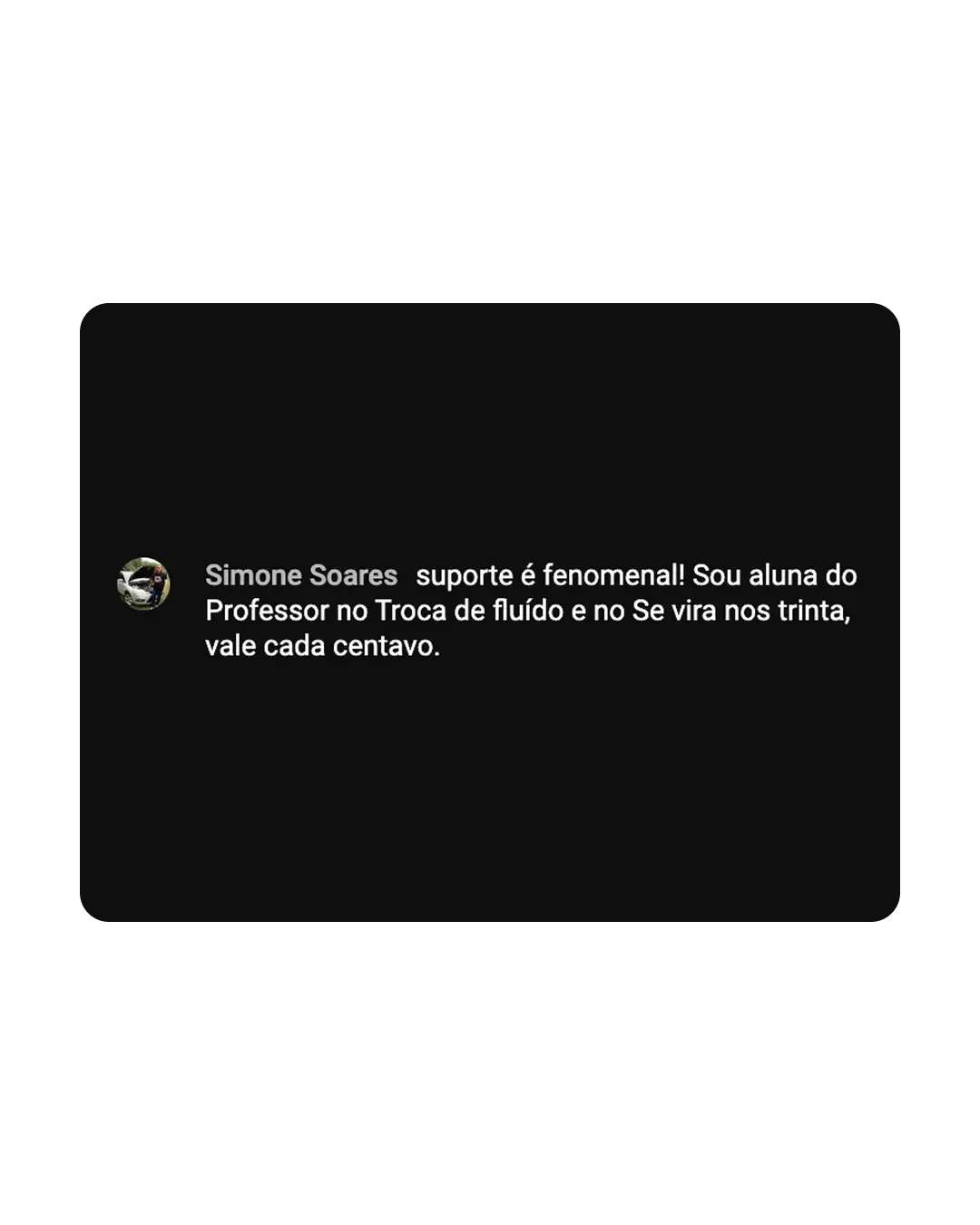 Depoimento de aluno 3